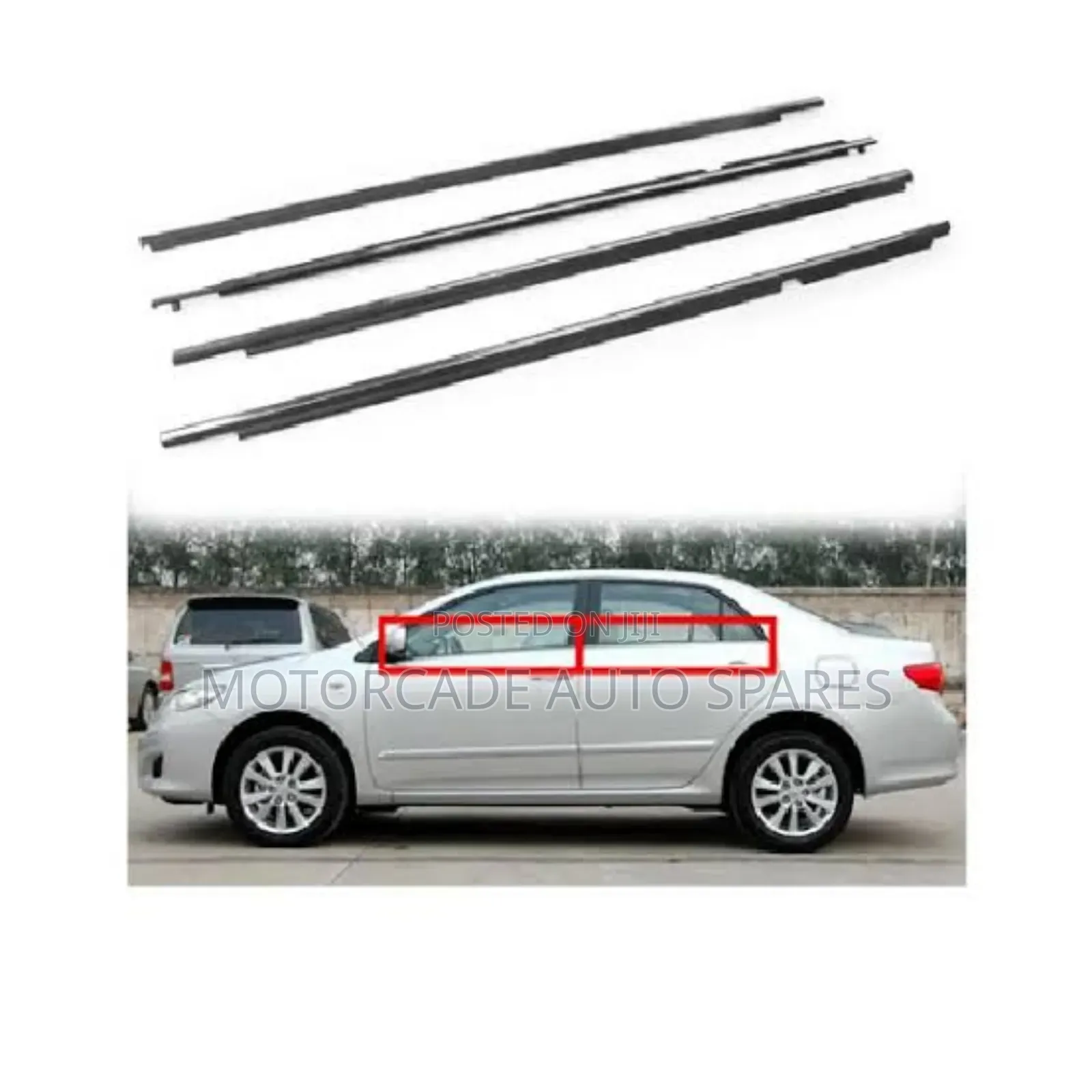 Toyota Premio /Allion 260 Chrome Weather Strips