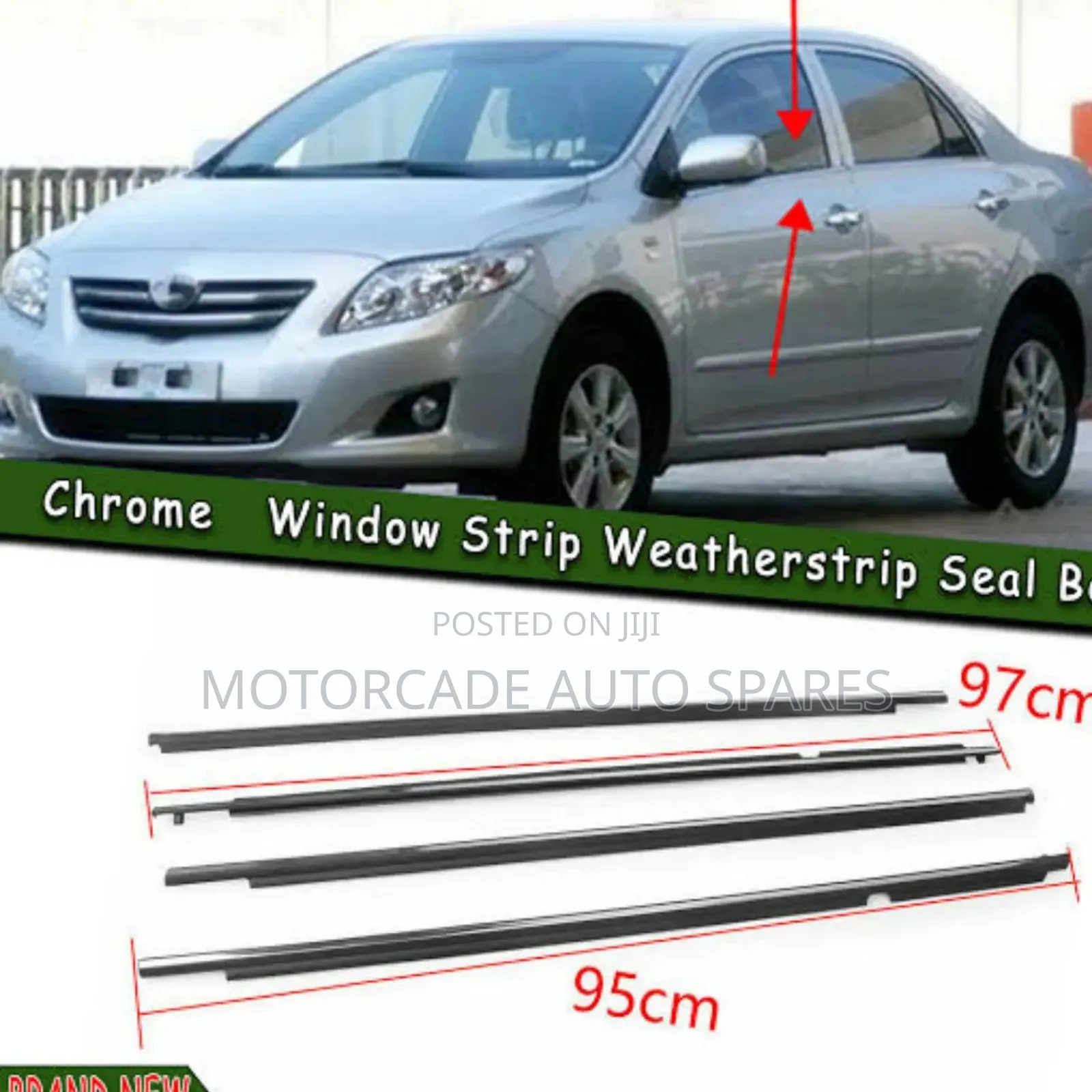 Toyota Allion 260 Chrome Weather Strips