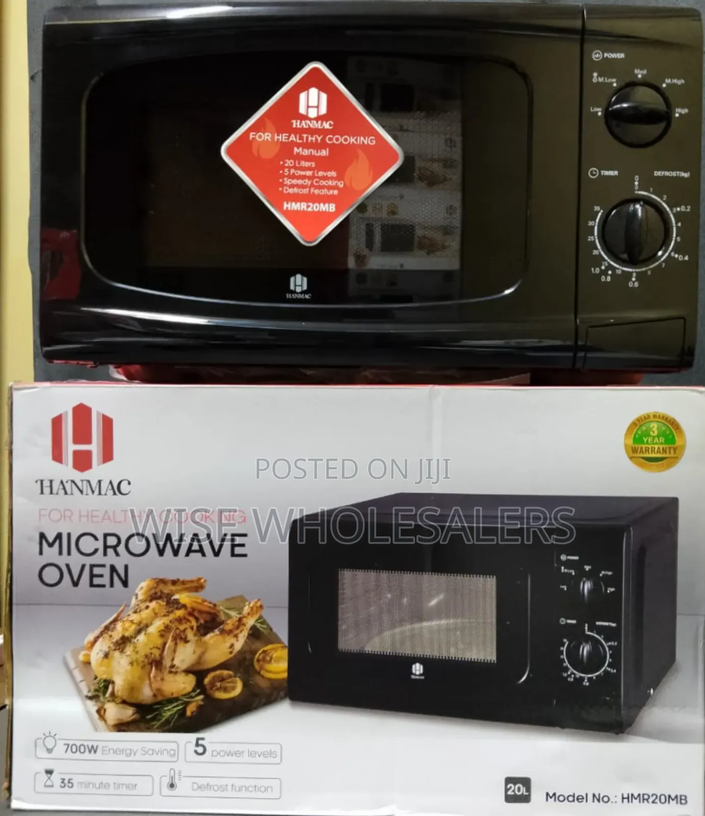 Hanmac Hmr20m 20l Manual Microwave Oven.