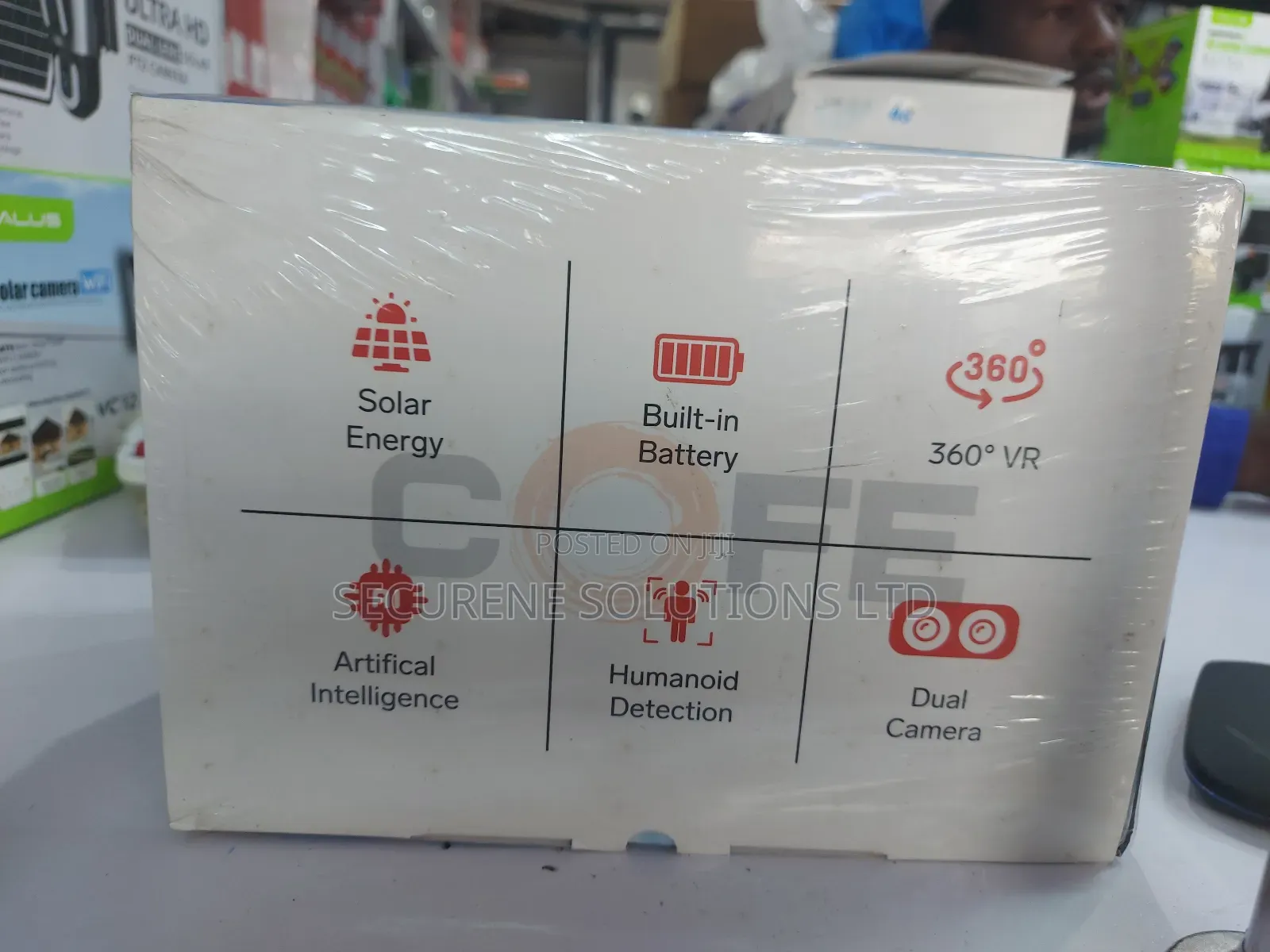 6mp Cofe 4g Dual Lens Solar Ptz Camera, Model Cf-4g-ptsl24-a-dl.