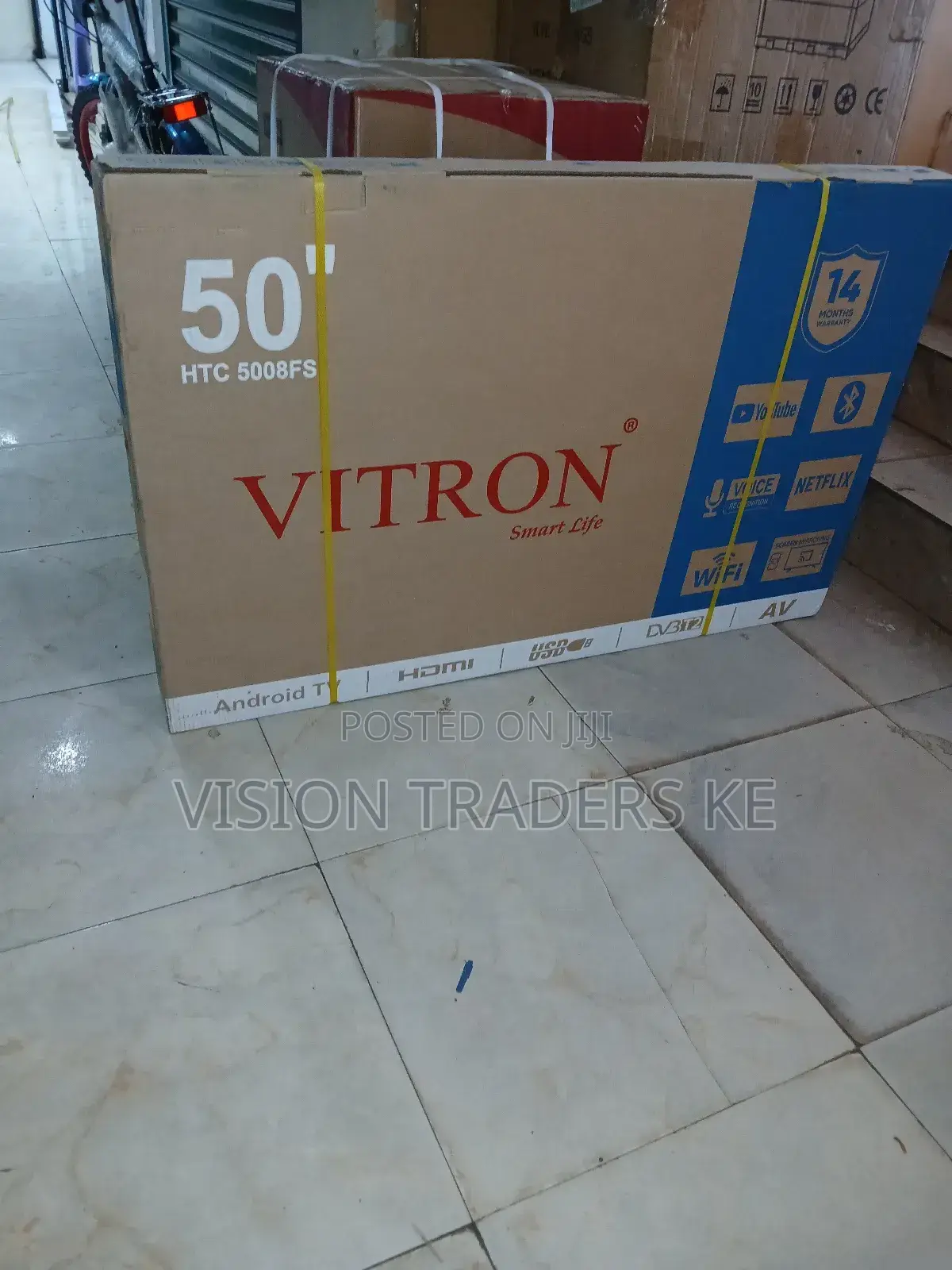 Vitron 50inches Smart Qled Frameless Tv With Bluetooth