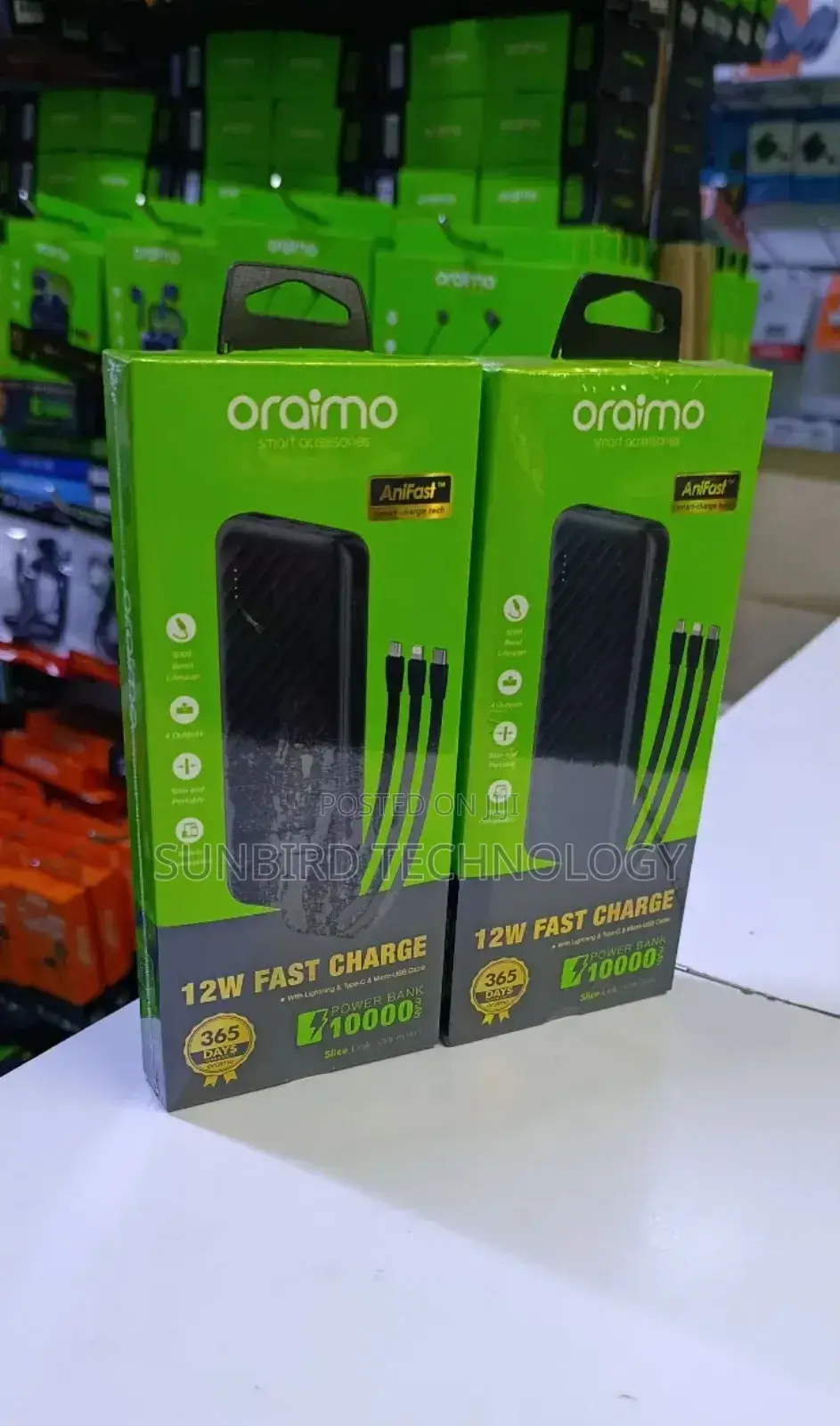 Oraimo Slice Link 10,000mah Powerbank Opb-P5101