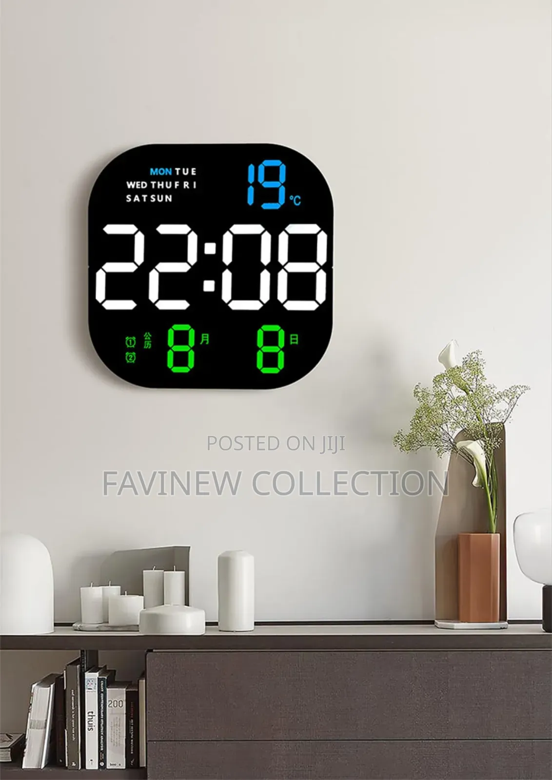Smart Led Digital Wall Clock