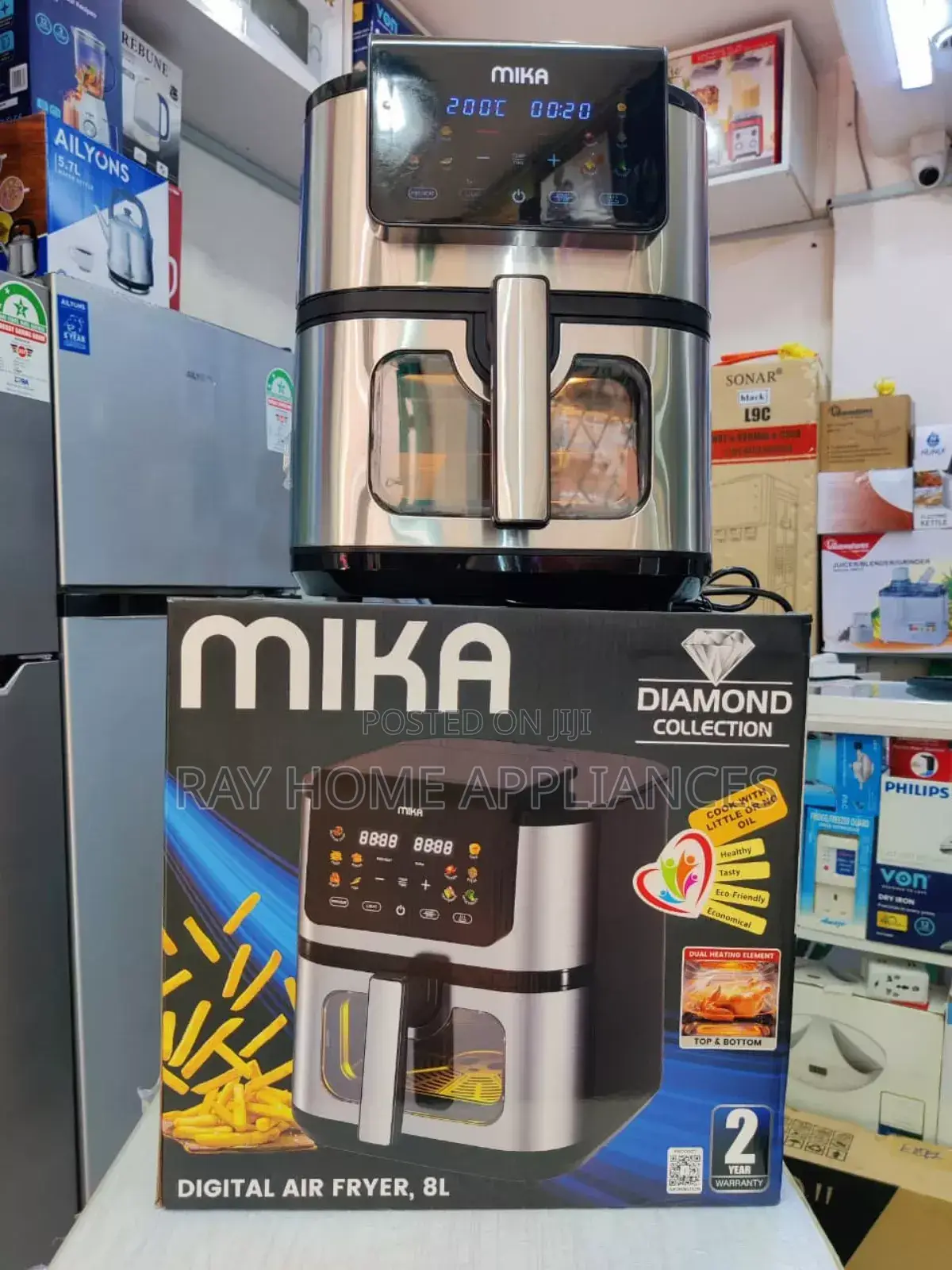 Mika Air Fryer Digital 8litres