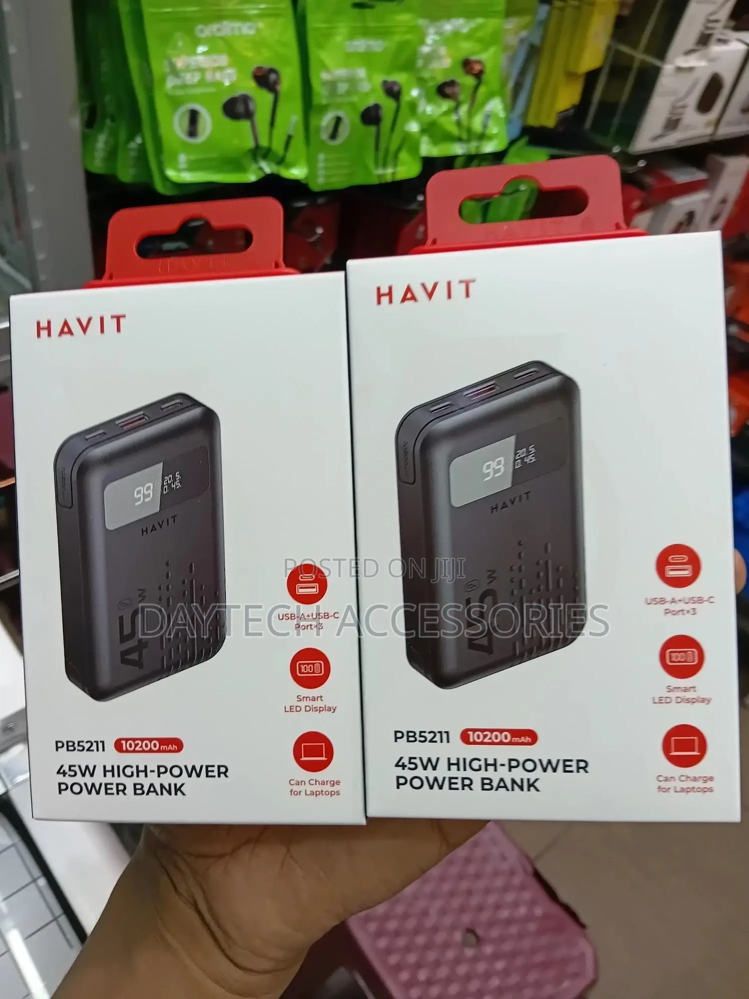 Havit Pb5211 45w Fast Charging Power Bank – 10200mah