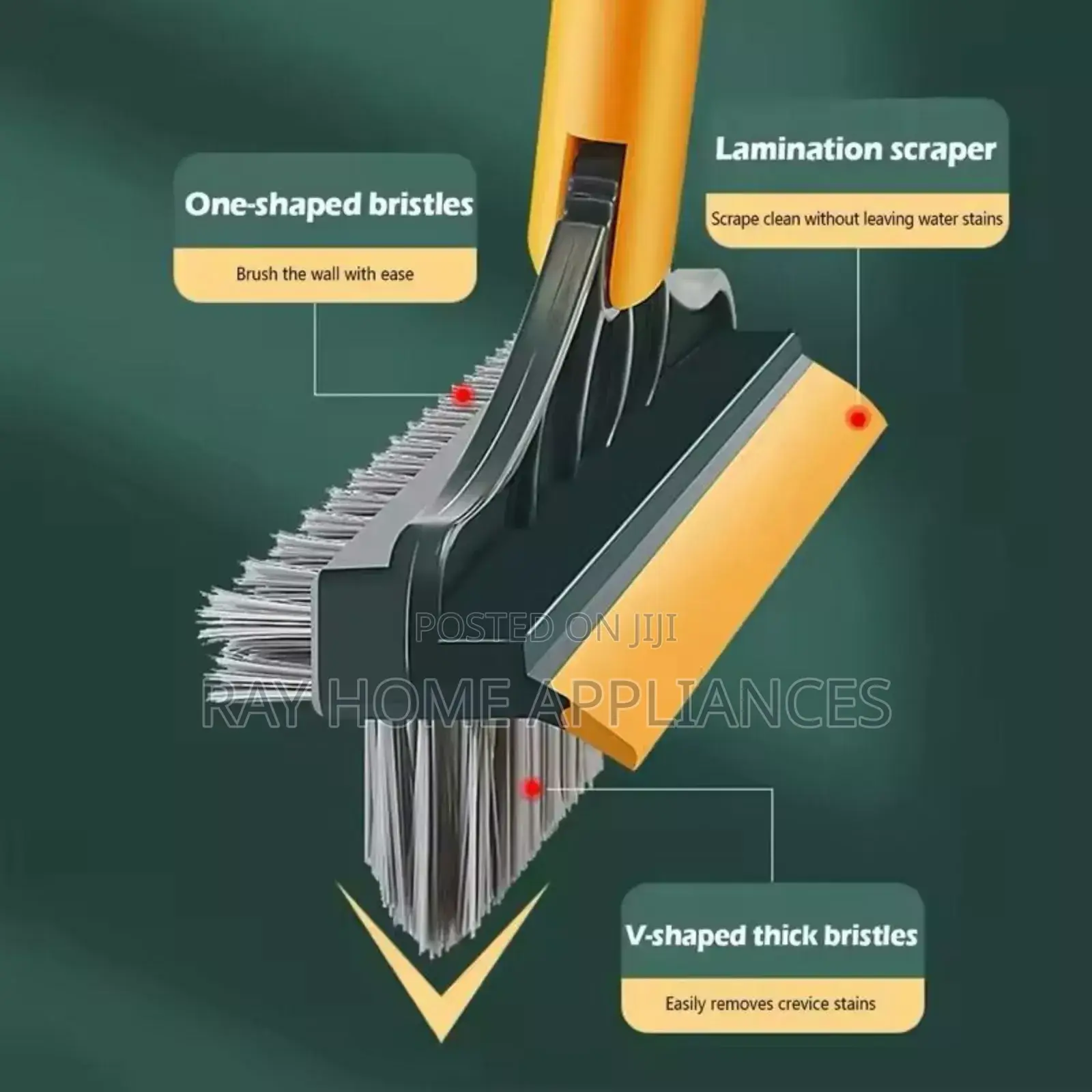3in1 Magic Floor Scrub/Broom Long Handle Household Cleaning Brush