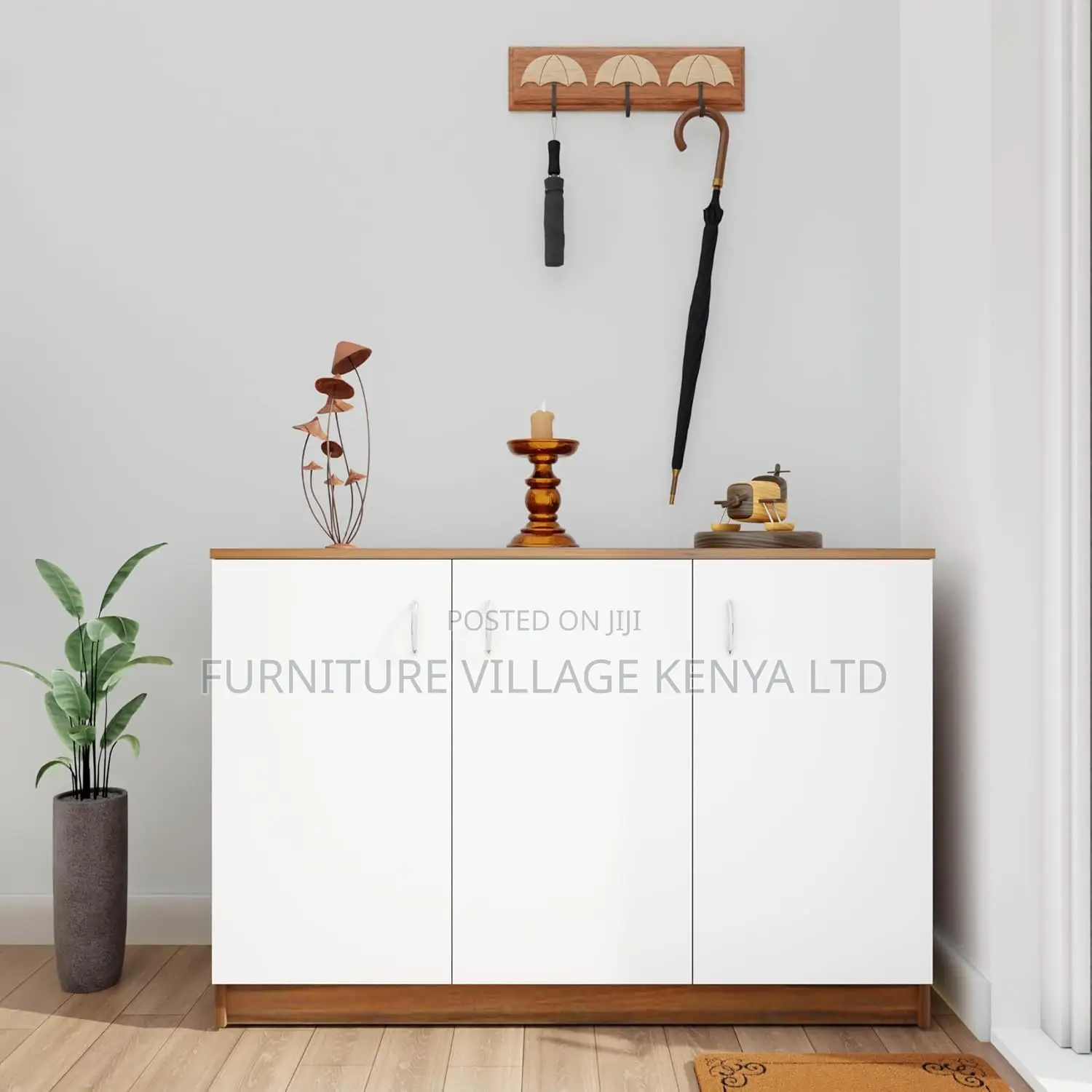 3-doors Credenza Cabinet