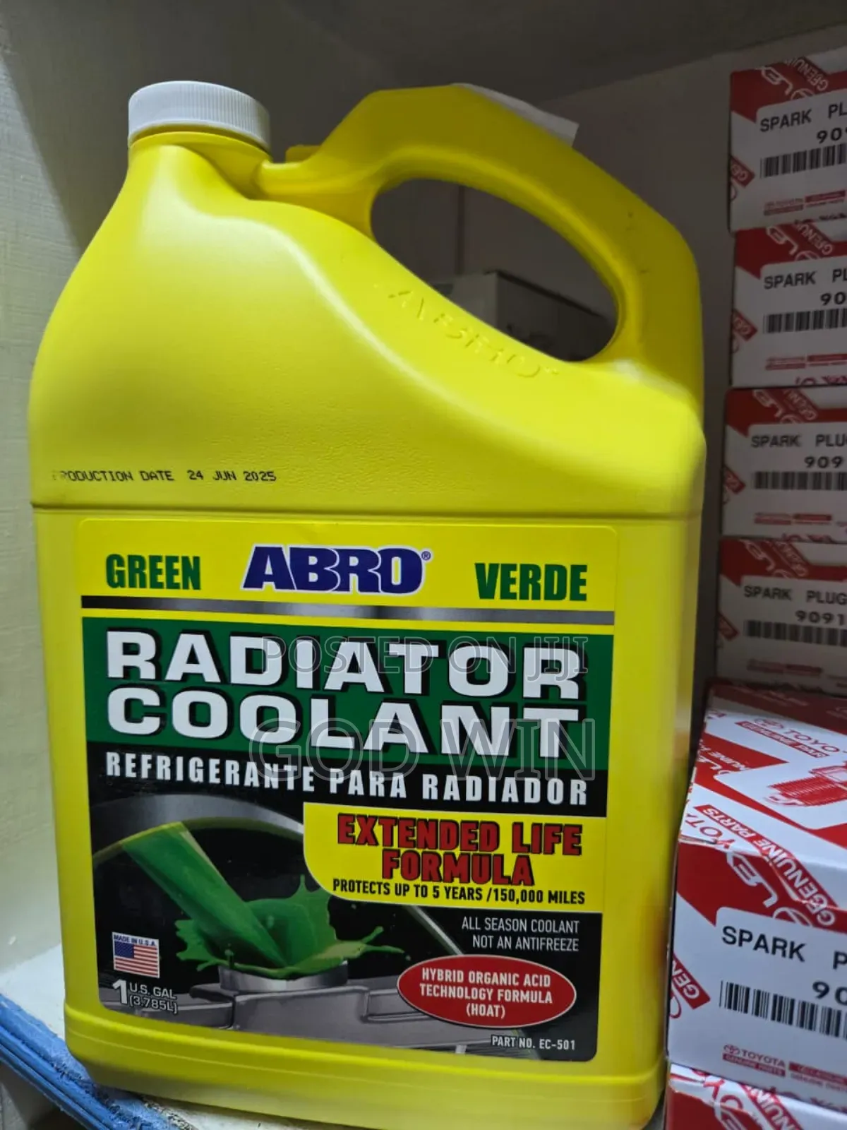 Radiator Coolant Abro Verde 4 Litres