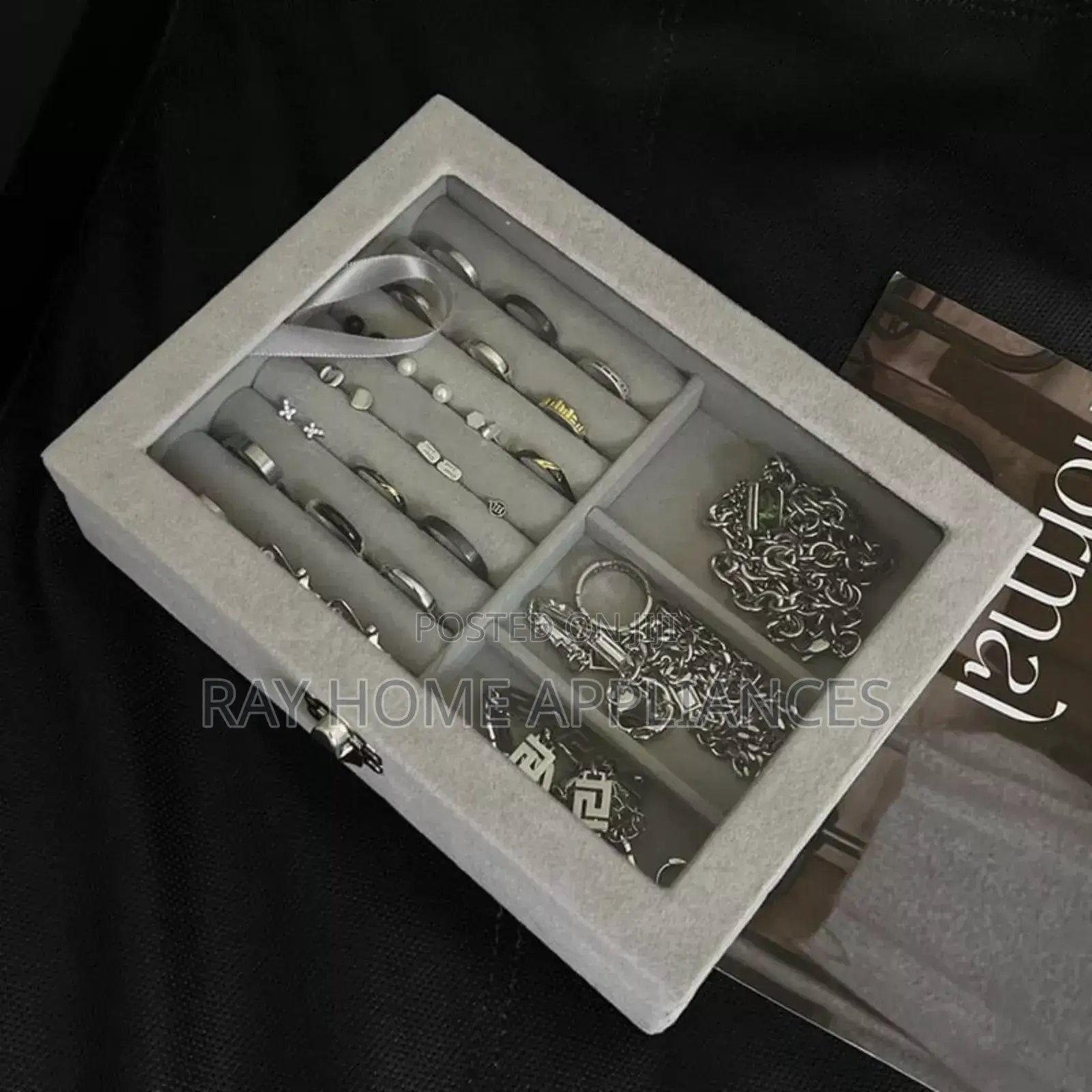 Jewelry Storage Box/Jewelry Display Box With Cover Necklaceorganizer