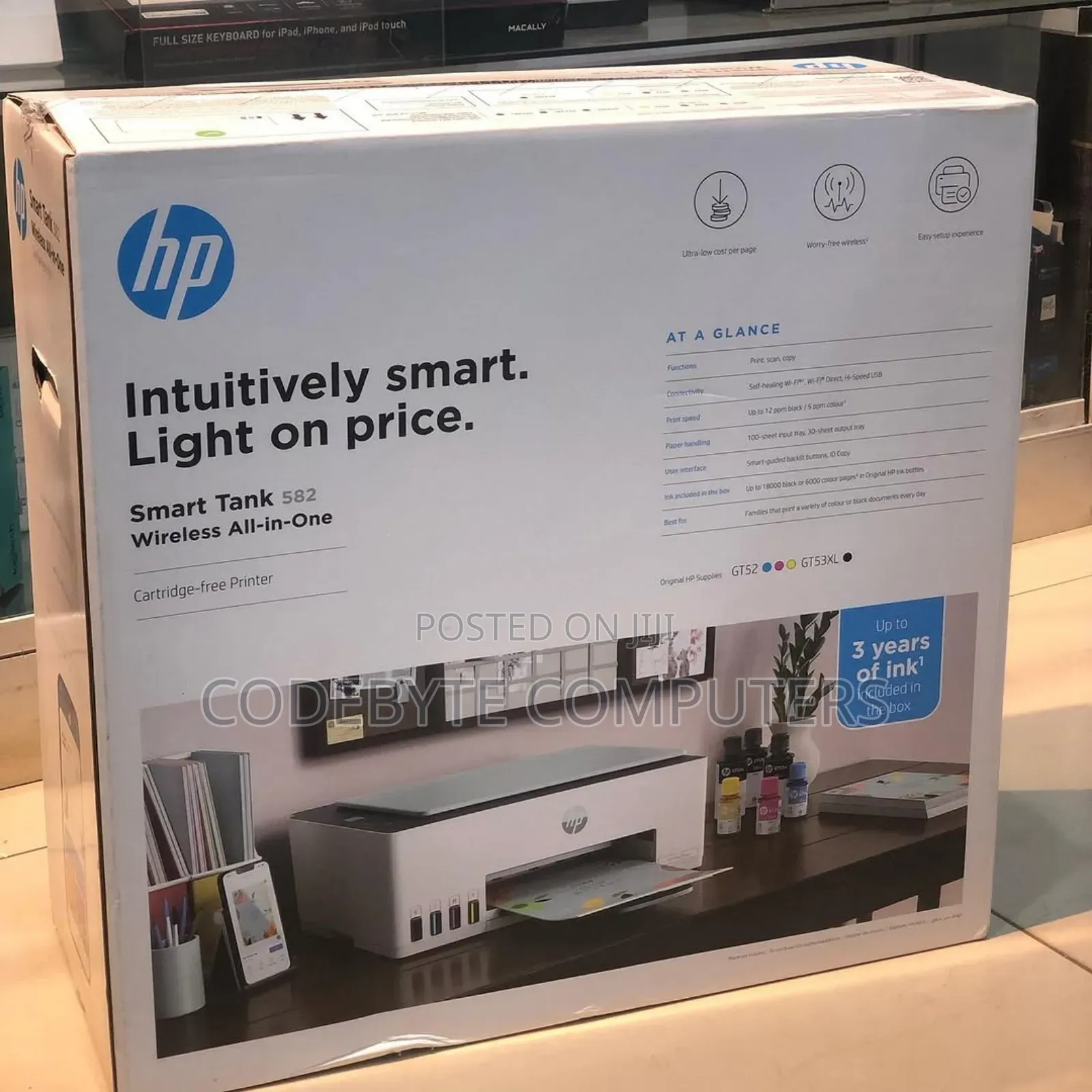 Hp Smart Tank 582 Aio Printer Color 5ppm Black 22ppm