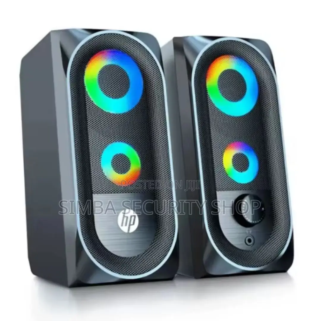 Original Hp Dhe-6001 Wired RGB Gaming Speakers Led Pc Laptop Computer