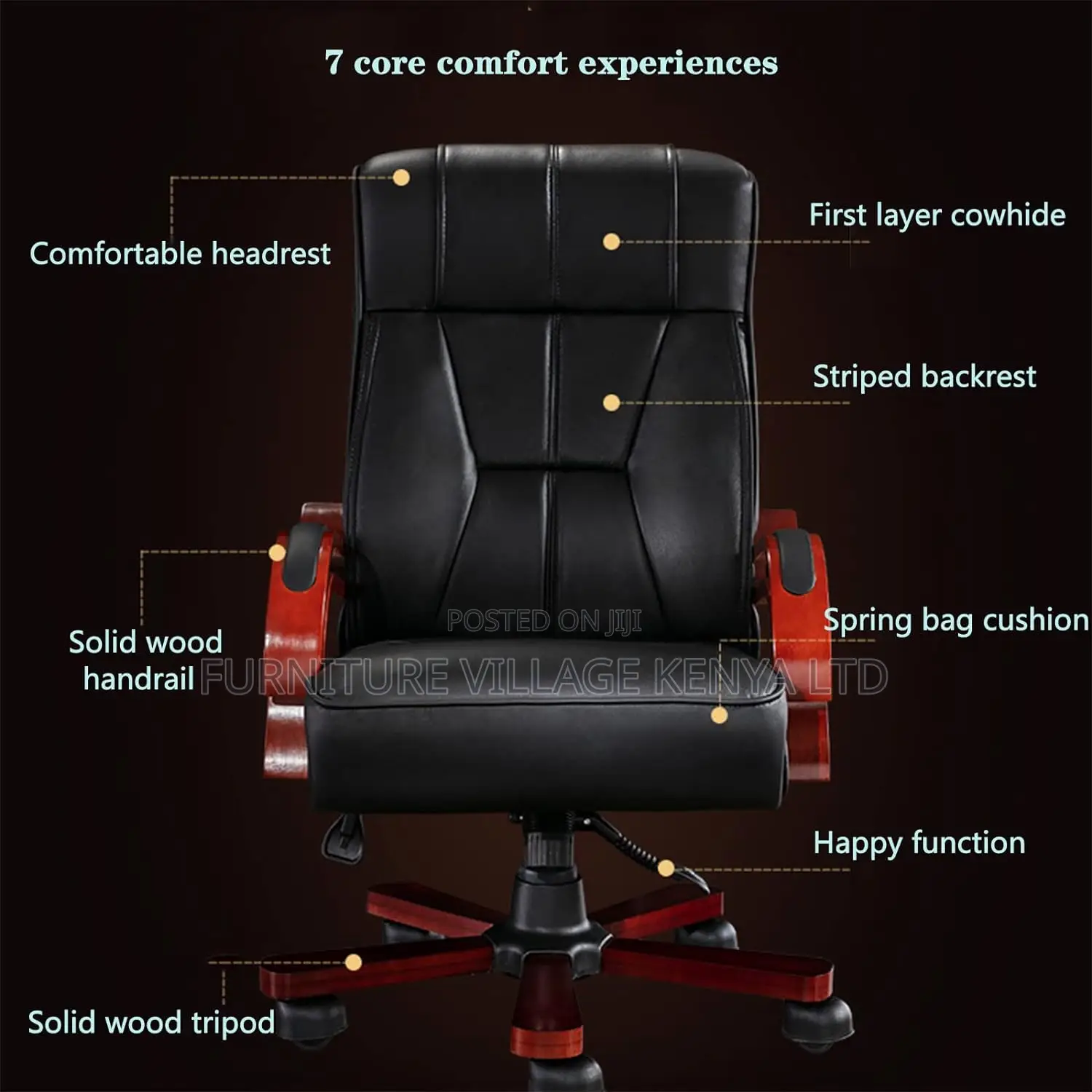 Bliss Executive Leather Office Seat