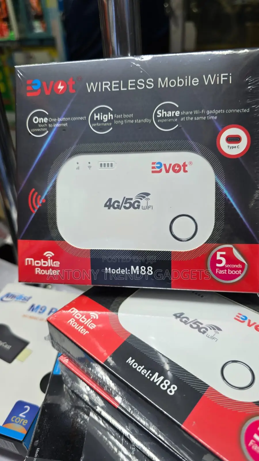 Bvot M88 Fast Boot Mobile Wifi 1500mah