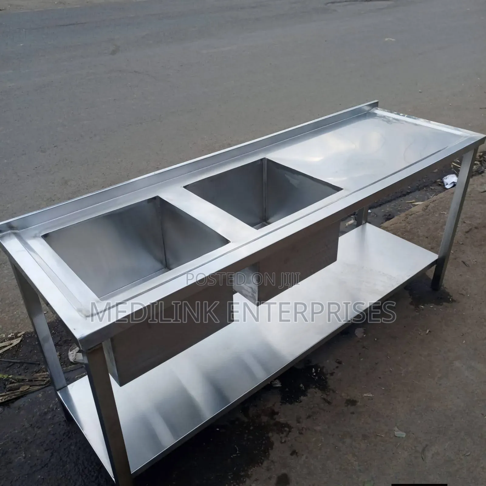 Stainless Double Bowl Laundry Sink