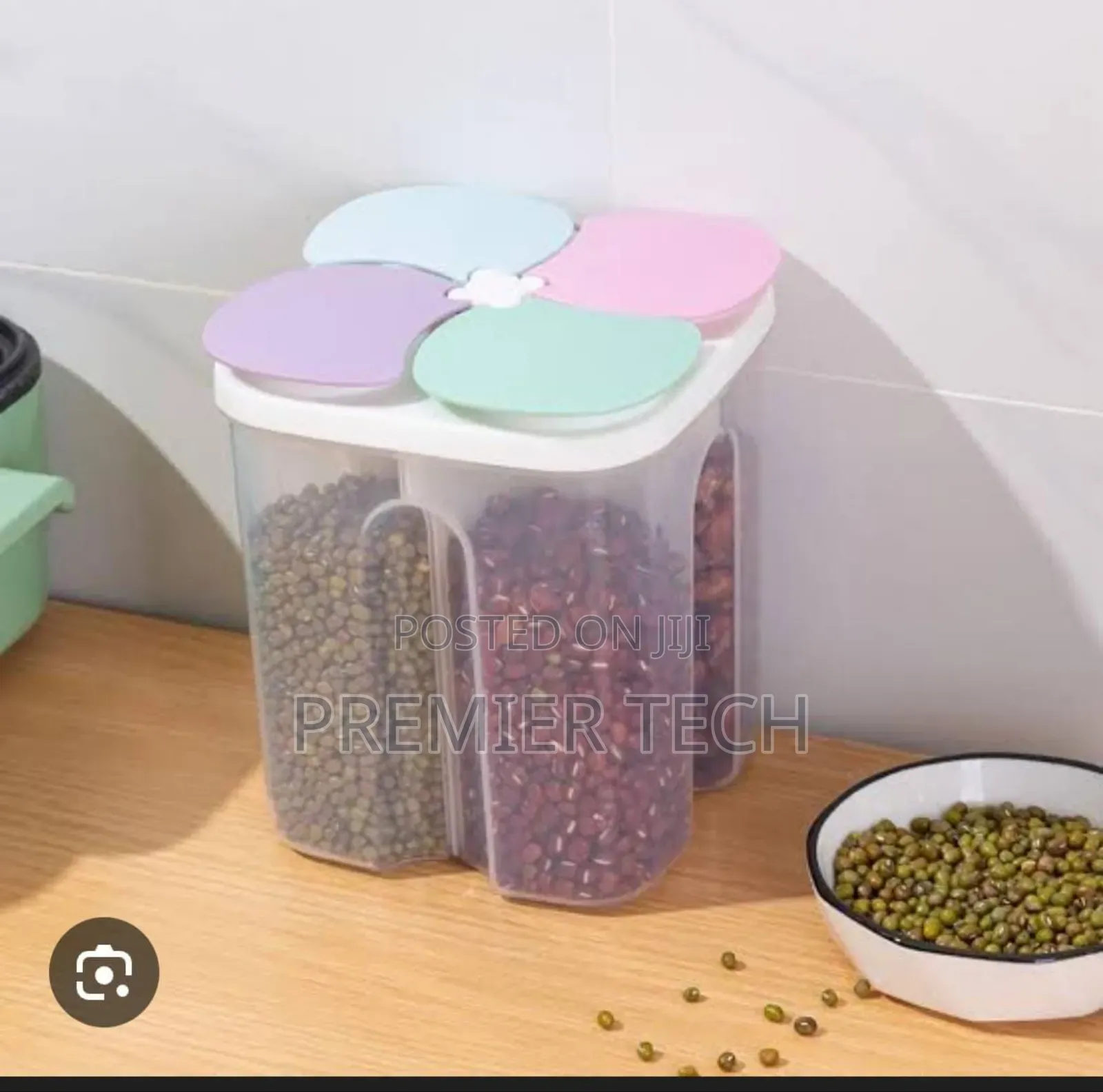 4 Partition Cereal Container