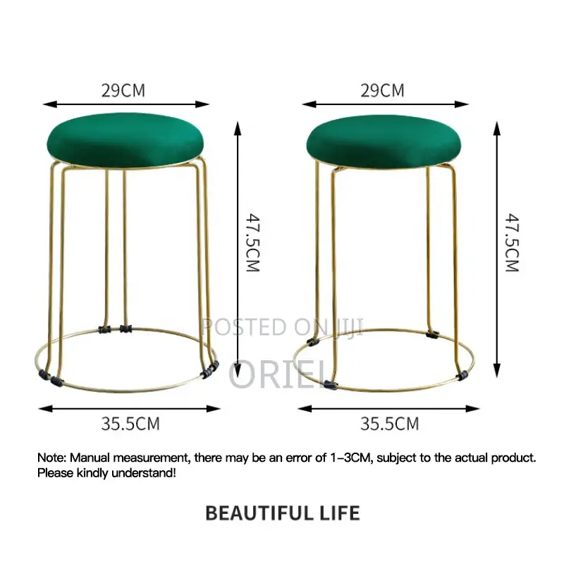 Barstool : Ottoman Round Modern Barstool