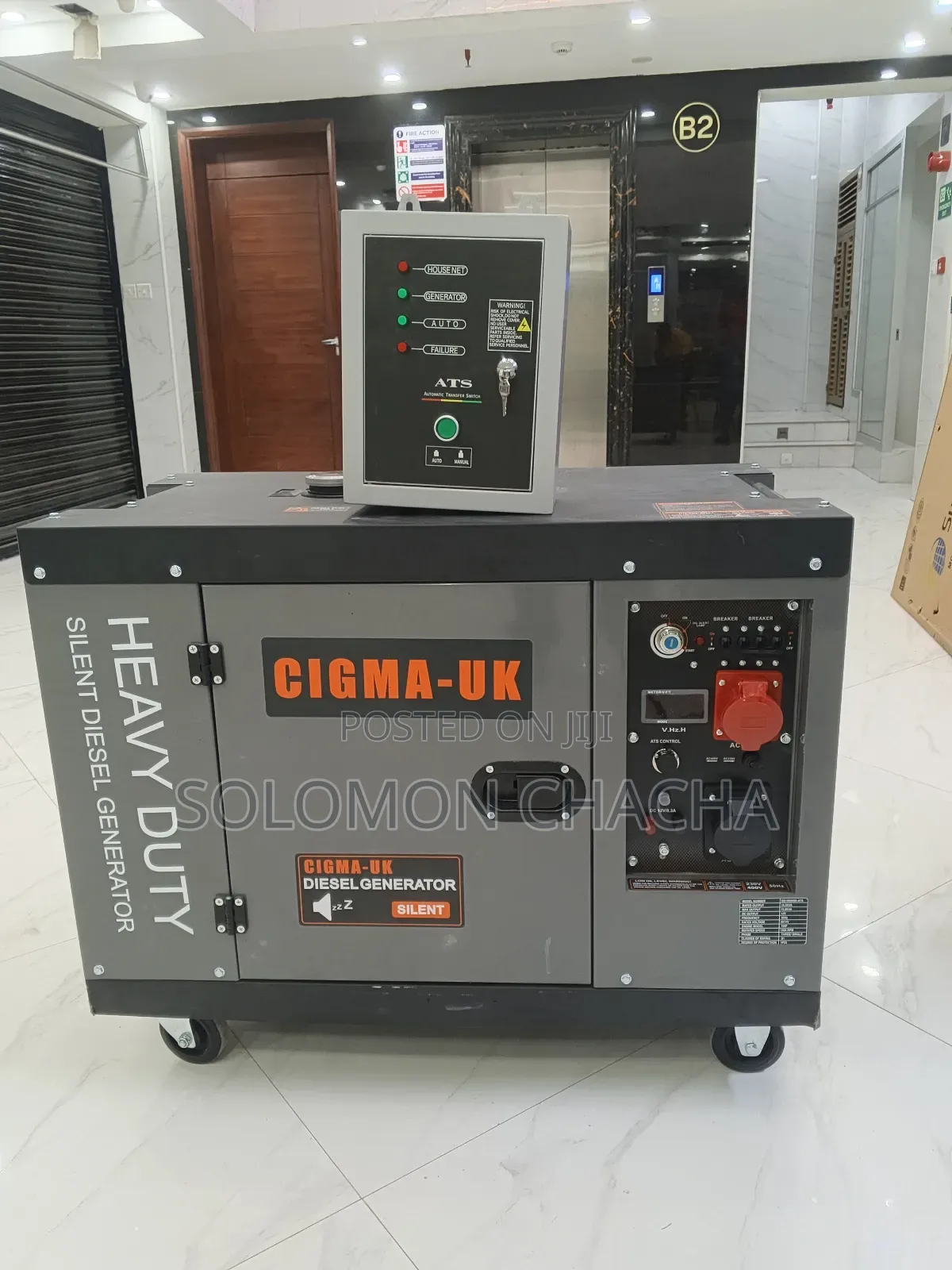 Cigma Uk 15kva Diesel Silent 🔕 Generator Dual Phase