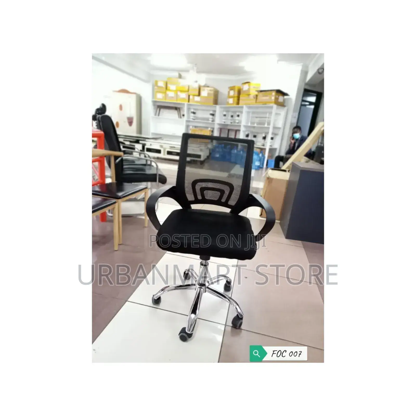 Office Chair: High-Back Executive Office Chair | Fully Assembled