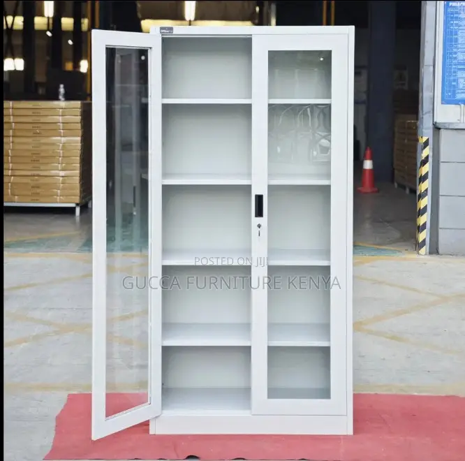 2-door Full Glass Office Filling Cabinet