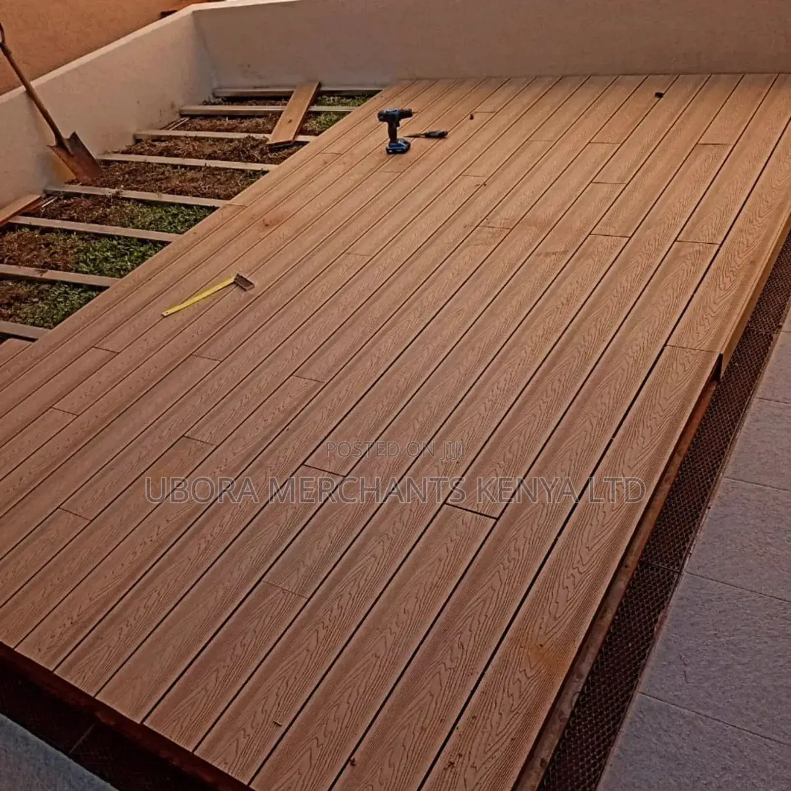 Brown WPC Decking for Gazebo's