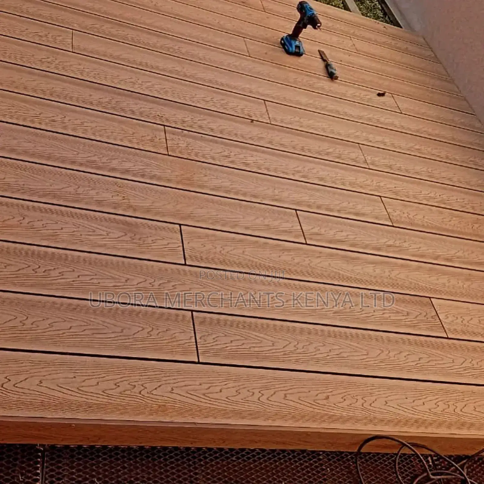 Brown WPC Decking for Gazebo's