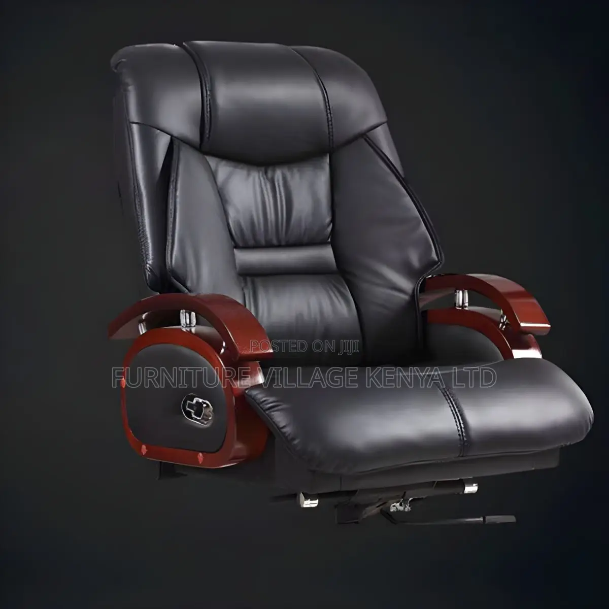 Office Leather Seats| Black Leather High Back Executive Chair