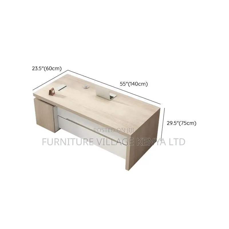 140cm Executive Desk| Executive Desk With 3 Locking Drawers For Office