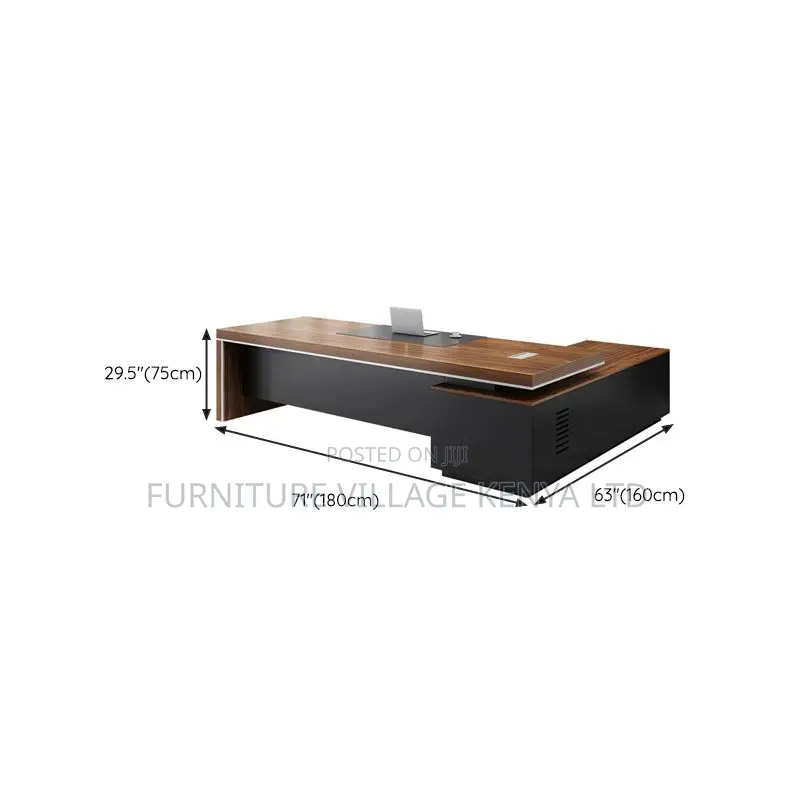 Office Tables| 1.8 Meters L-shaped Executive Office Desk