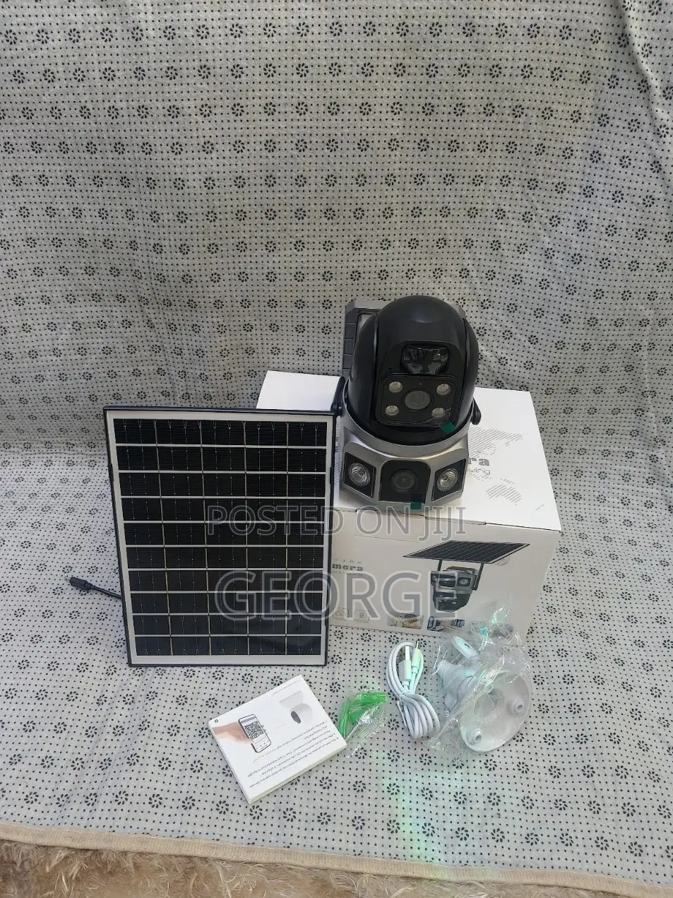 V380 Dual Lens Solar 4g CCTV Camera