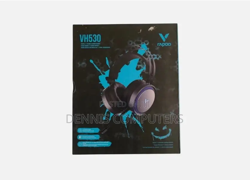 Rapoo Virtual 7.1 Channels Gaming Headset Usb/3.5mm Vh530 - Black