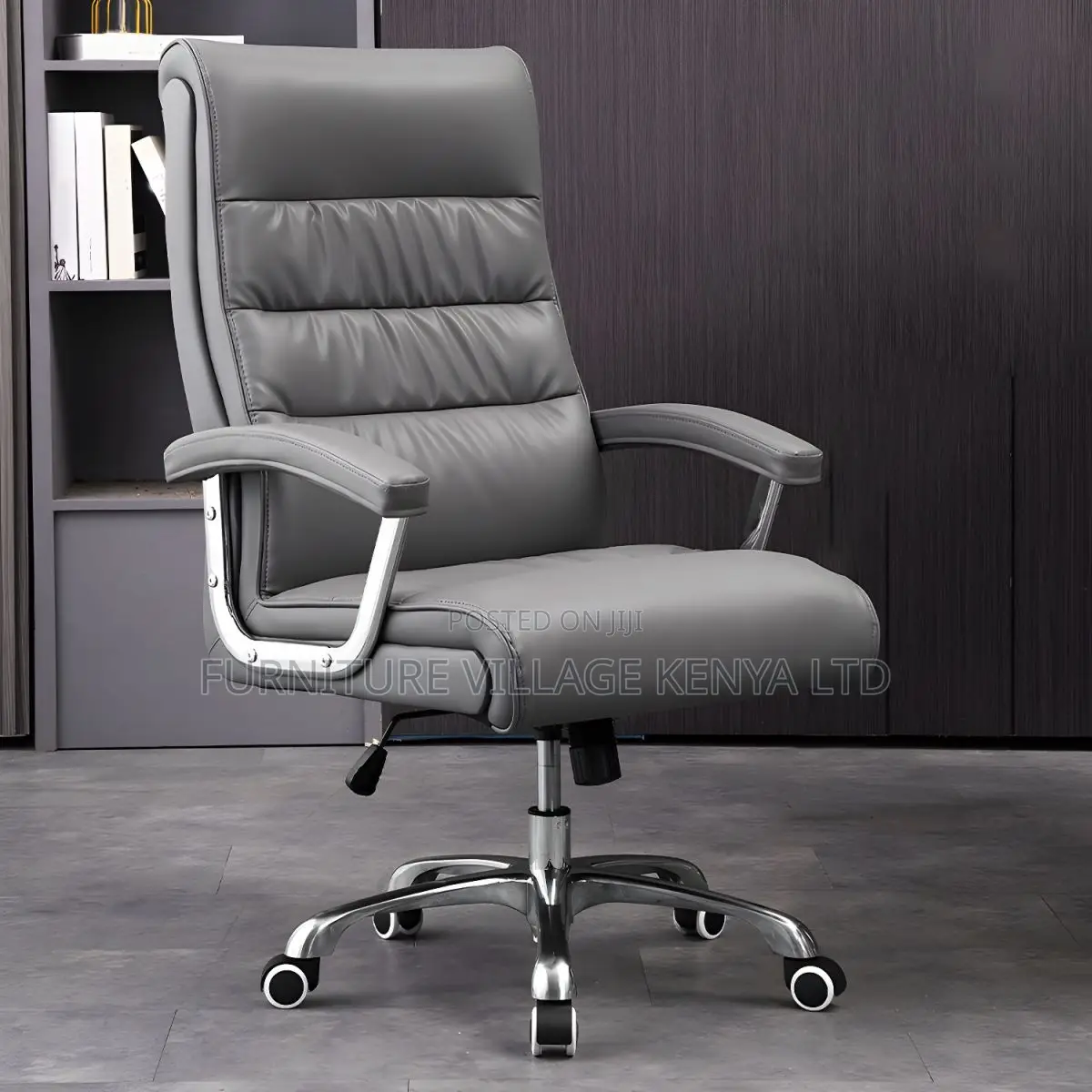 Office Chair| Brown & Black Executive Office Leather Seat