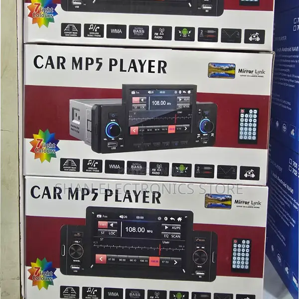 Car Stereo With Bluetooth Mirror Car Display Usb Fm Mp5 Black
