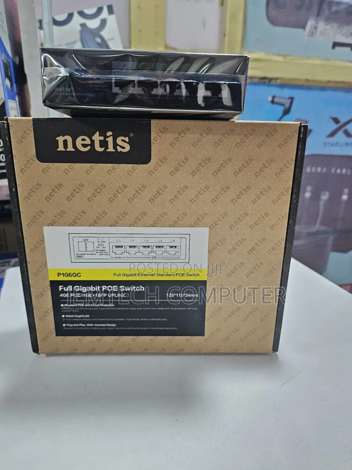 Netis P106gc 4ge Poe+1ge +1ge SFP Uplink Poe Switch