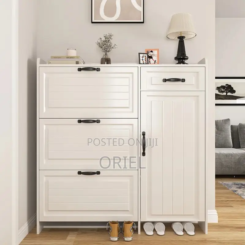 White Modern Shoe Storage Rack