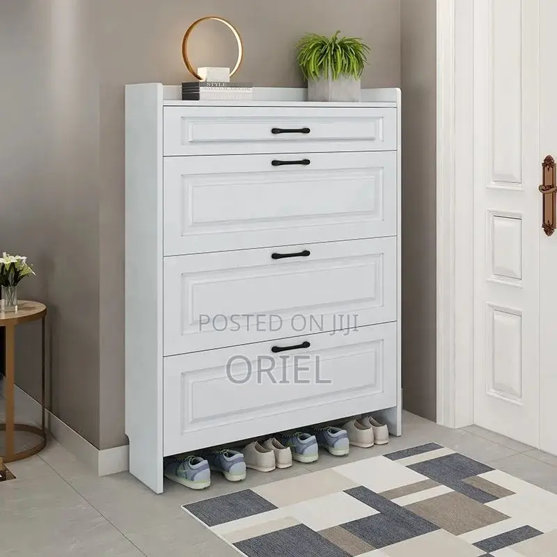 White Modern Shoe Storage Rack