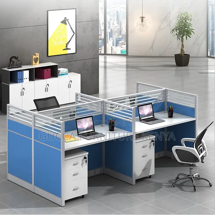 Modern 4-way Office Modular Workstation