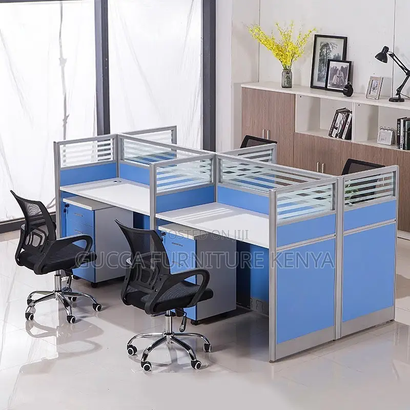 Modern 4-way Office Modular Workstation