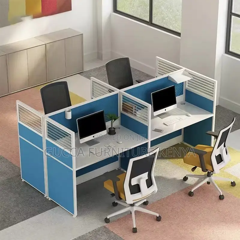 Modern 4-way Office Modular Workstation