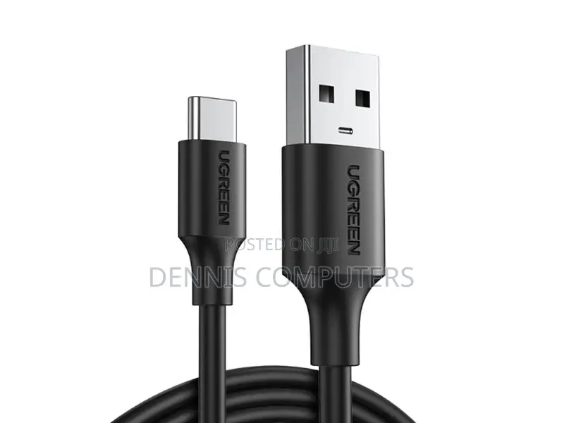 Ugreen Usb-C 2.0 Male to Male 3a Cable 2m (Black) - Us286