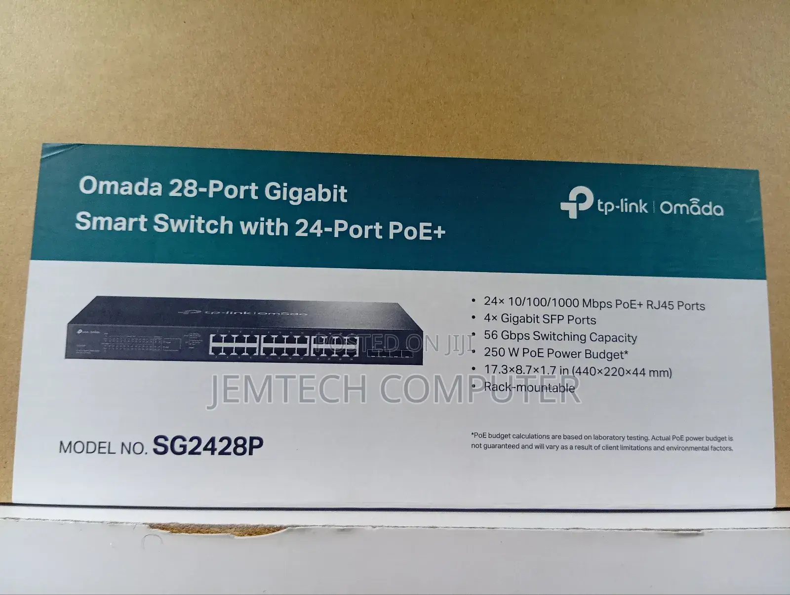 ^Sg2428p- Tp Link Gigabit Switch 28 Port With 24 Port Poe+