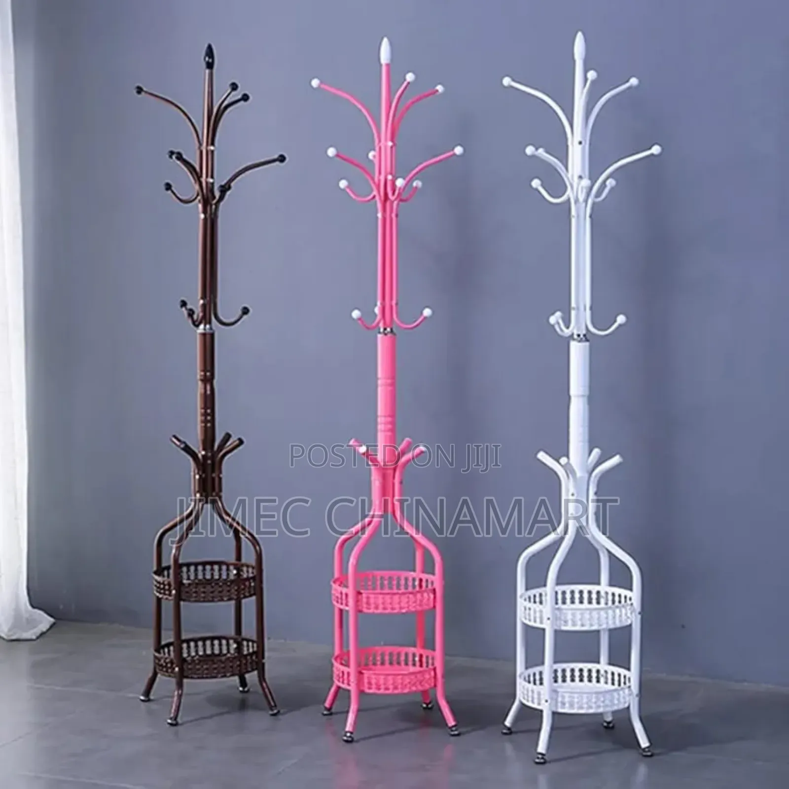 Free-Standing Metal Coat Rack