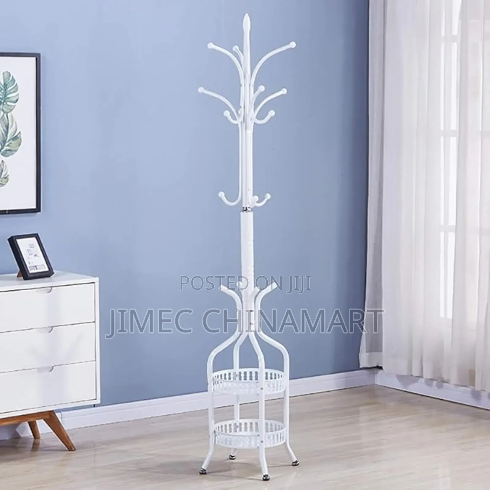 Free-Standing Metal Coat Rack