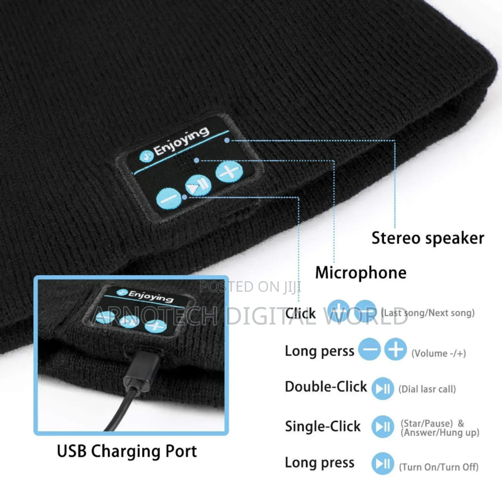Wireless Headphone Music Hat