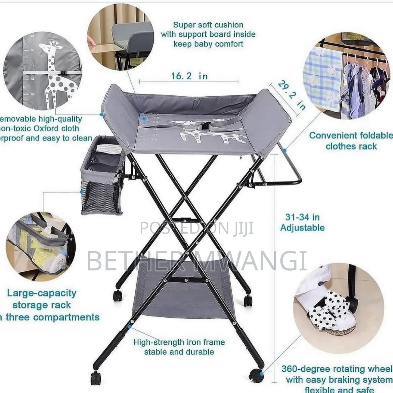 Premium  Foldable Multi-functional Baby Changing Station In Kenya