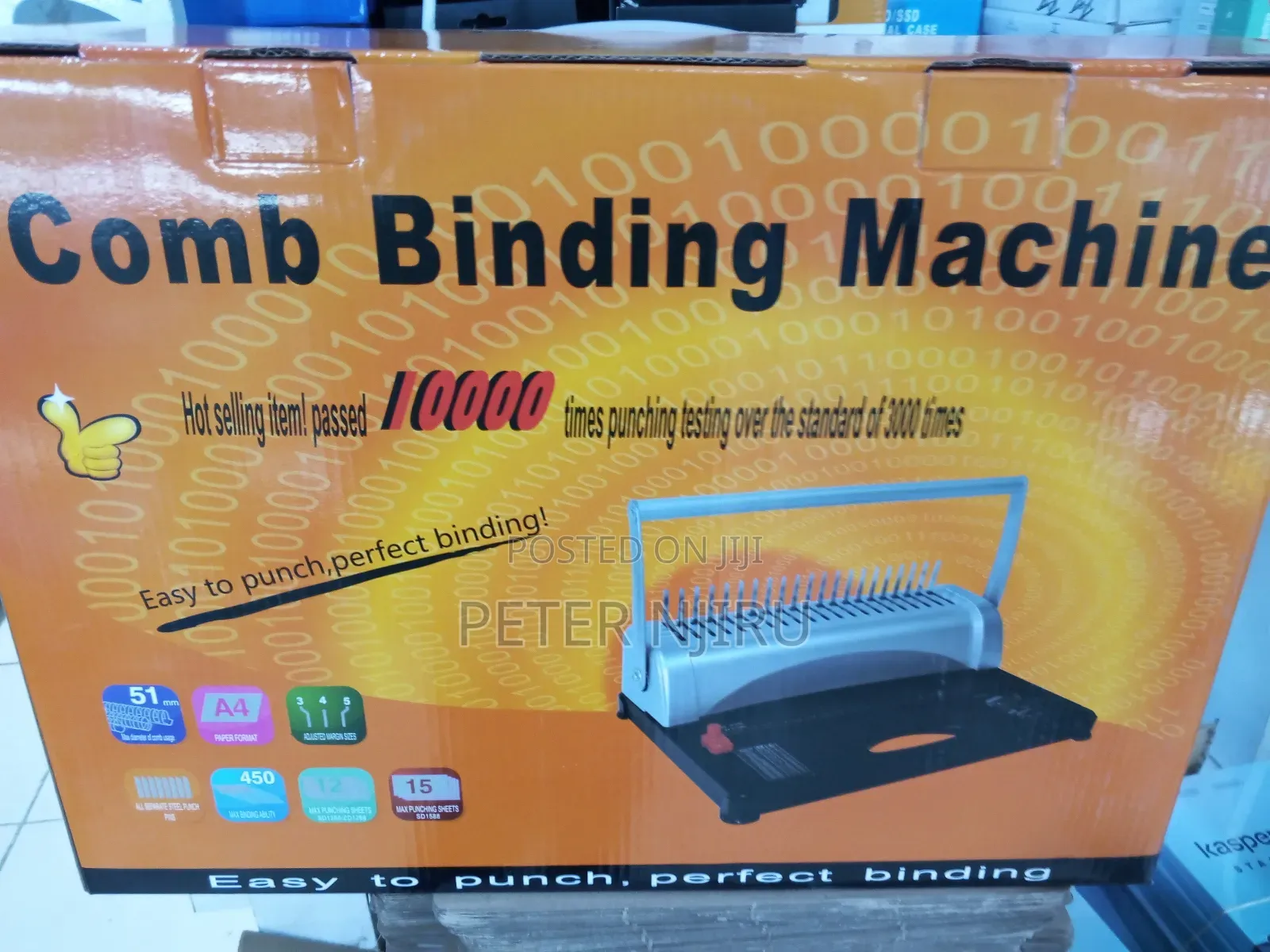 Comb A4 Binding Machine Ideal For Cyber/Schools/ Offices