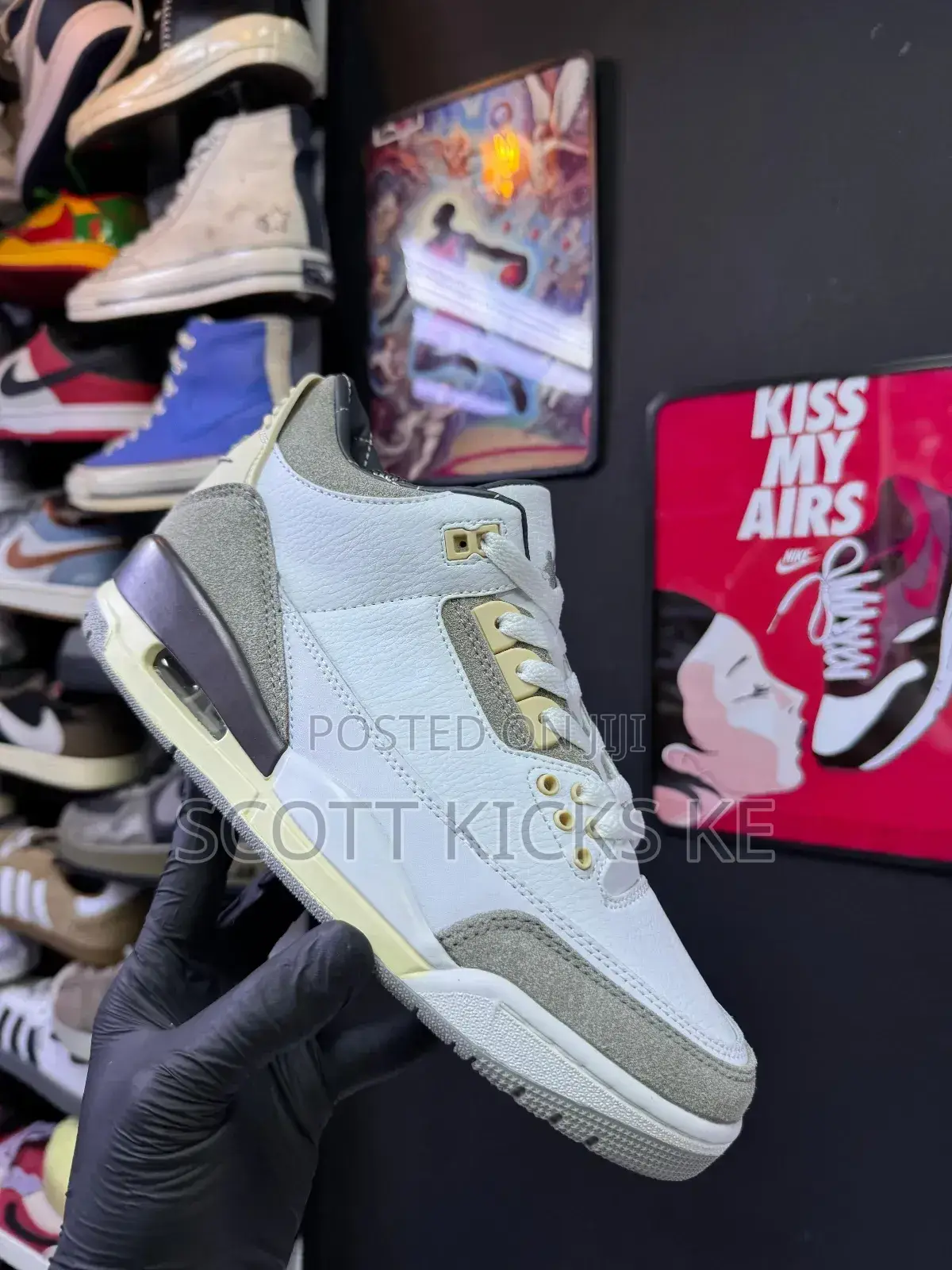 Air Jordan 3's Unisex Sneakers