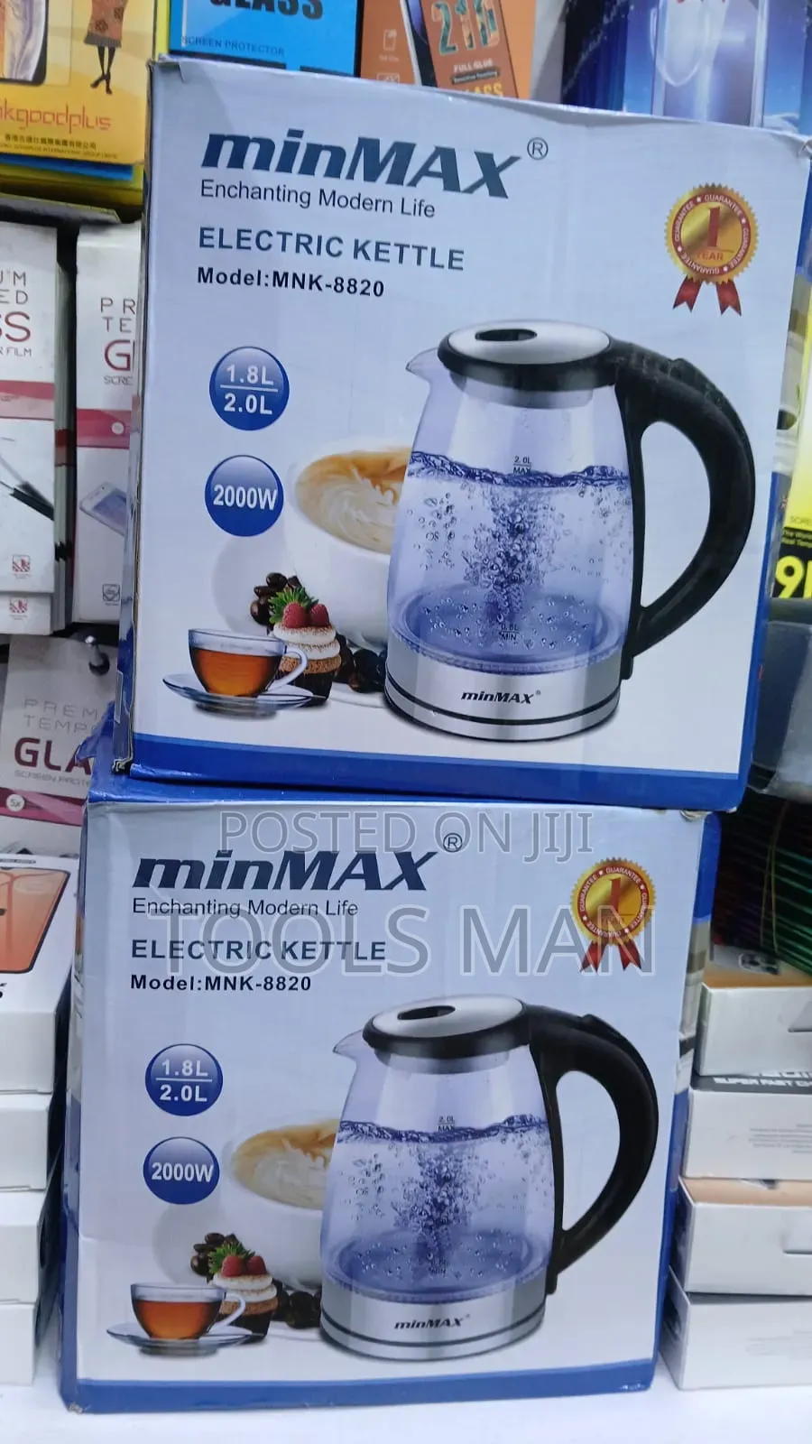 Minmax Electric Kettle, Model: MNK-8820.