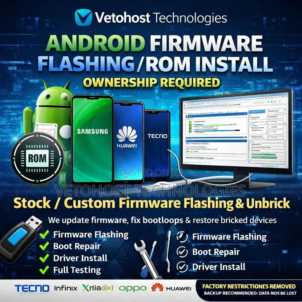 Android Firmware Flashing / Rom Install Ownership Required