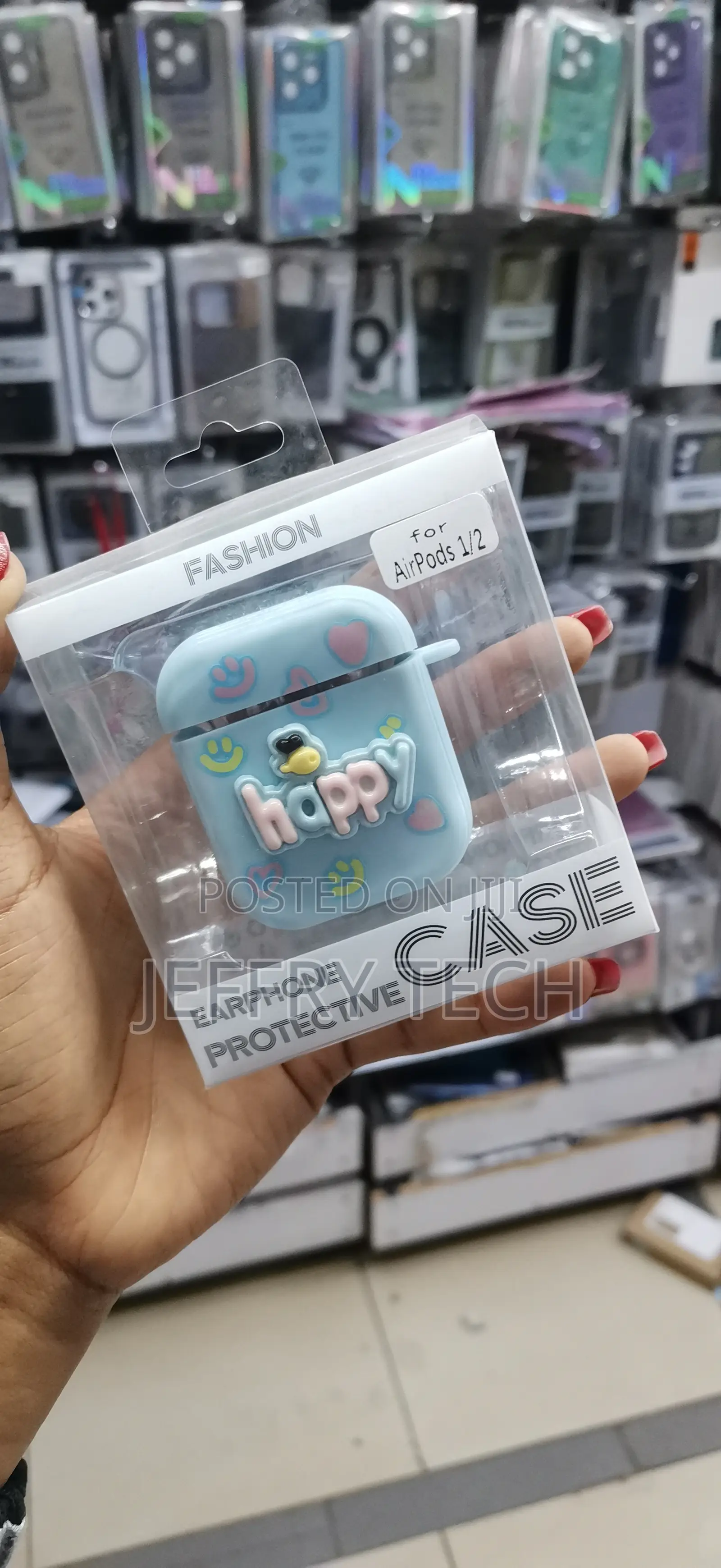 Gmyle Silicone Protective Airpods 1/ 2 Happy Print Case
