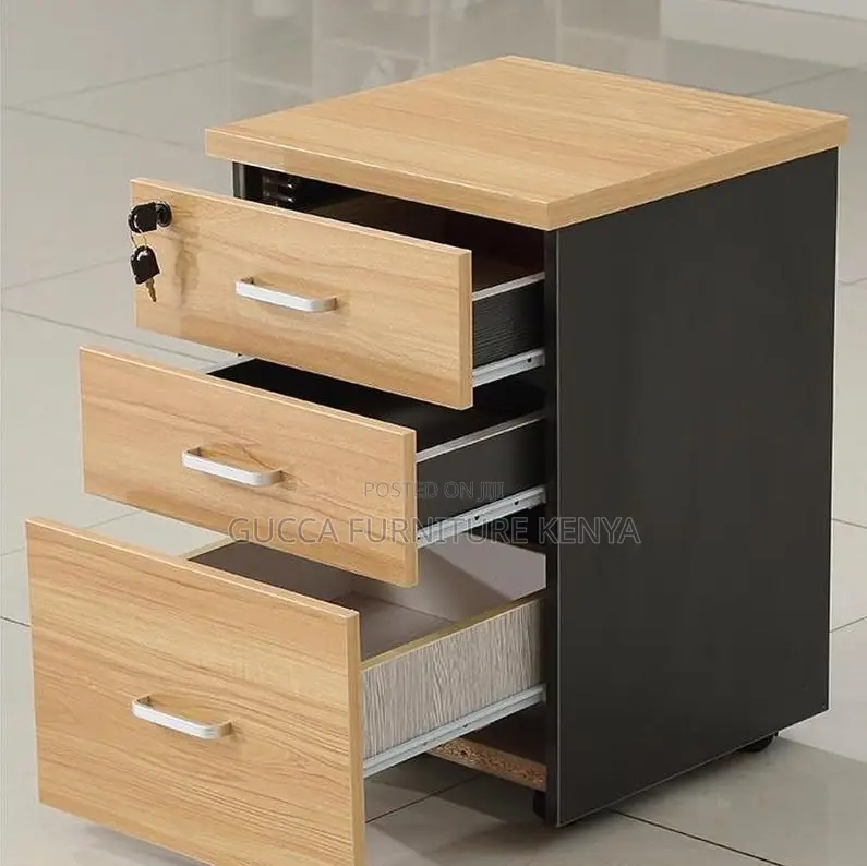 6-way Brown Modular Office Workstation